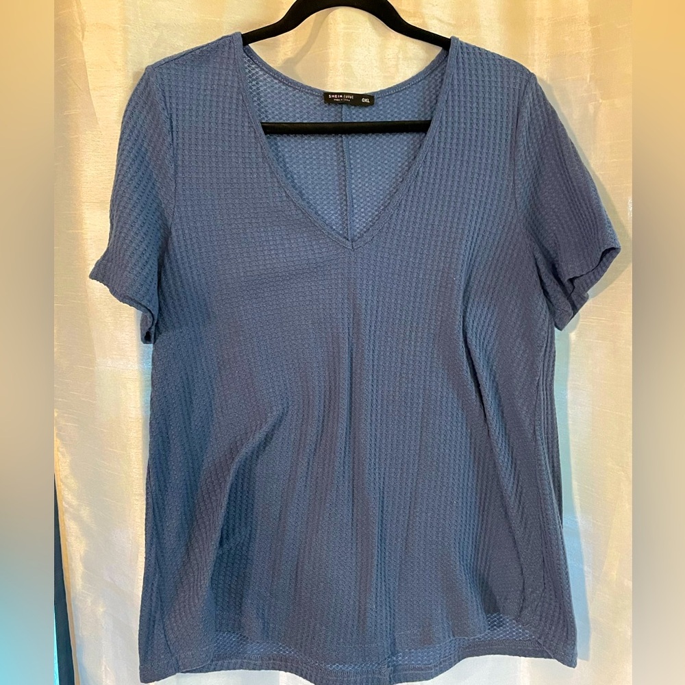 2/$10💙 0XL Shein Curve Blouse Blue